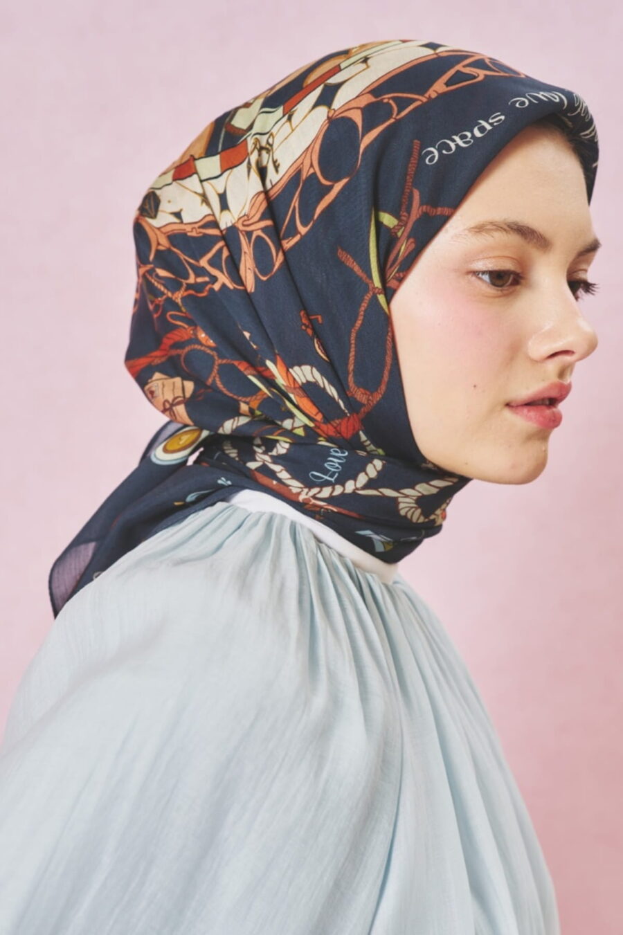 Ocean mist floss viscose scarf