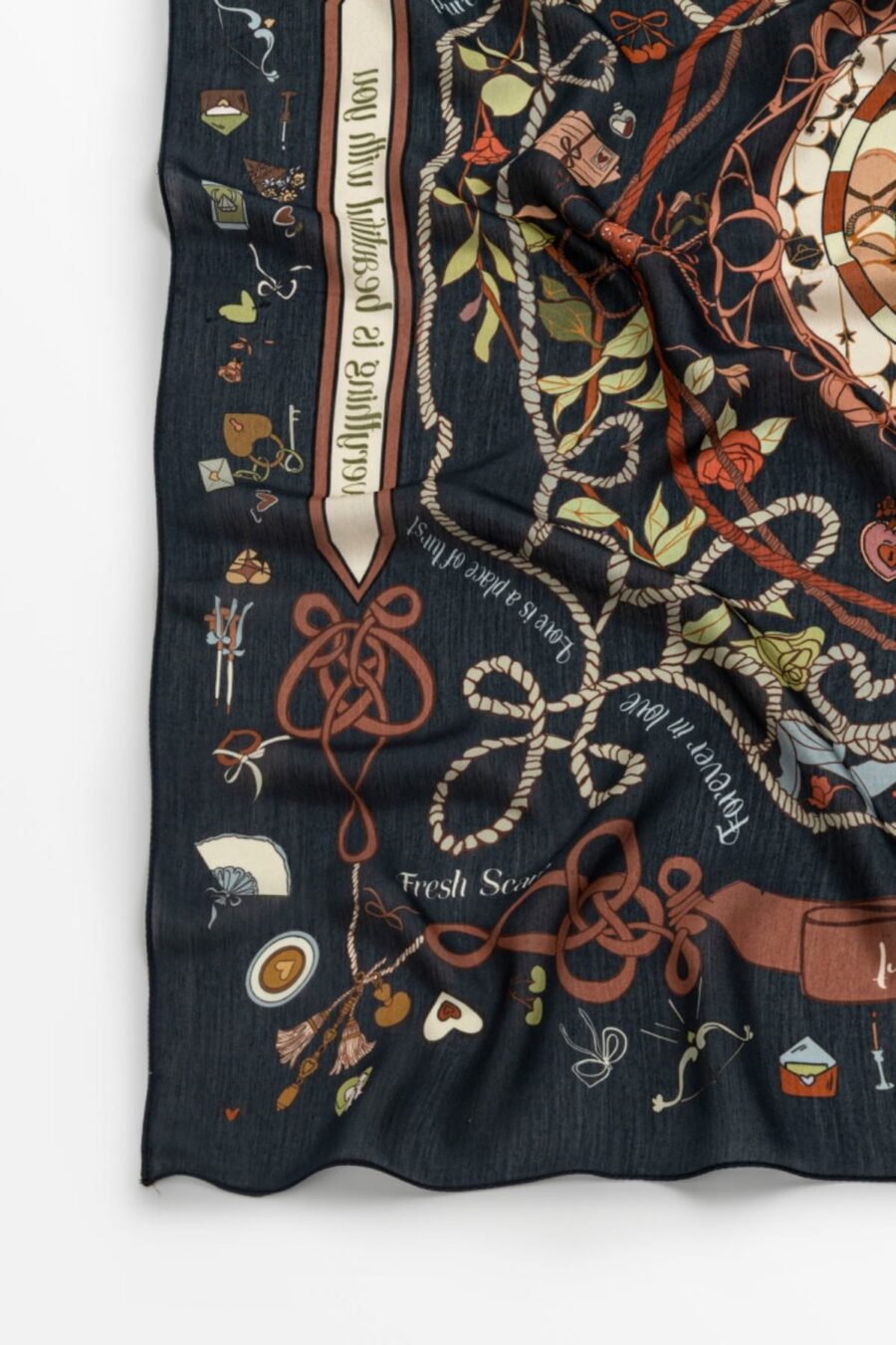 Ocean mist floss viscose scarf