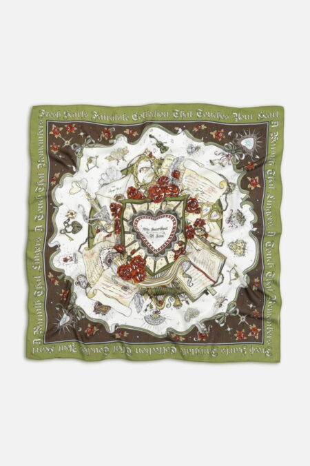 Forest beauty and the beast floss viscose scarf