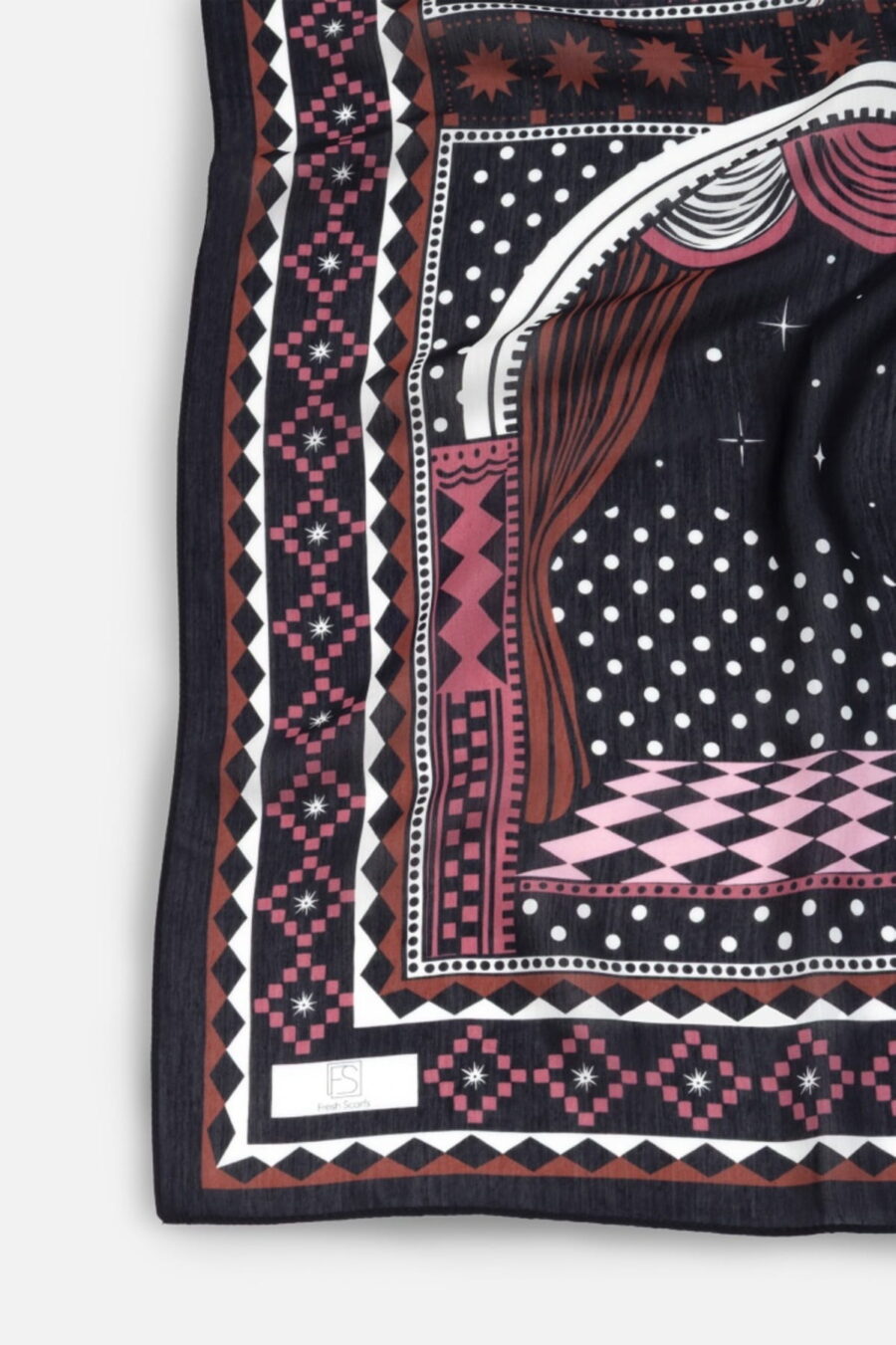 Black swan little love dream floss viscose scarf