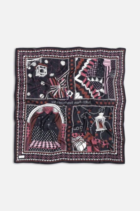 Black swan little love dream floss viscose scarf