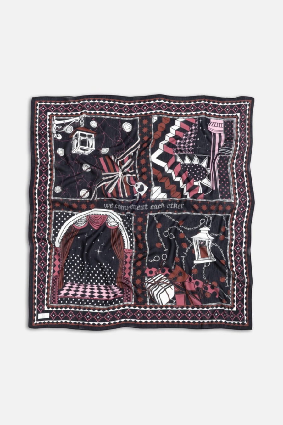 Black swan little love dream floss viscose scarf