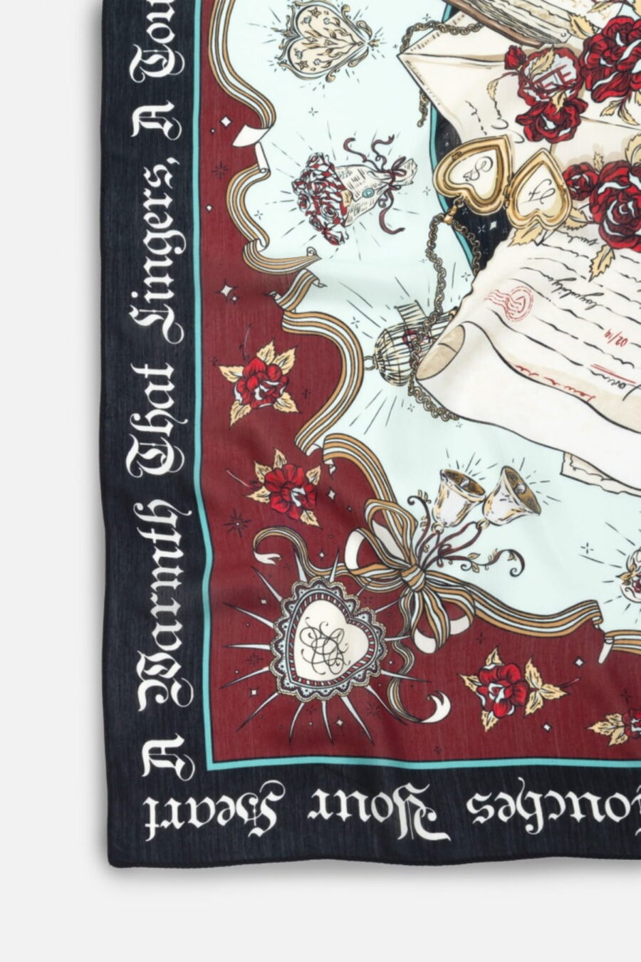 Black opium beauty and the beast floss viscose scarf