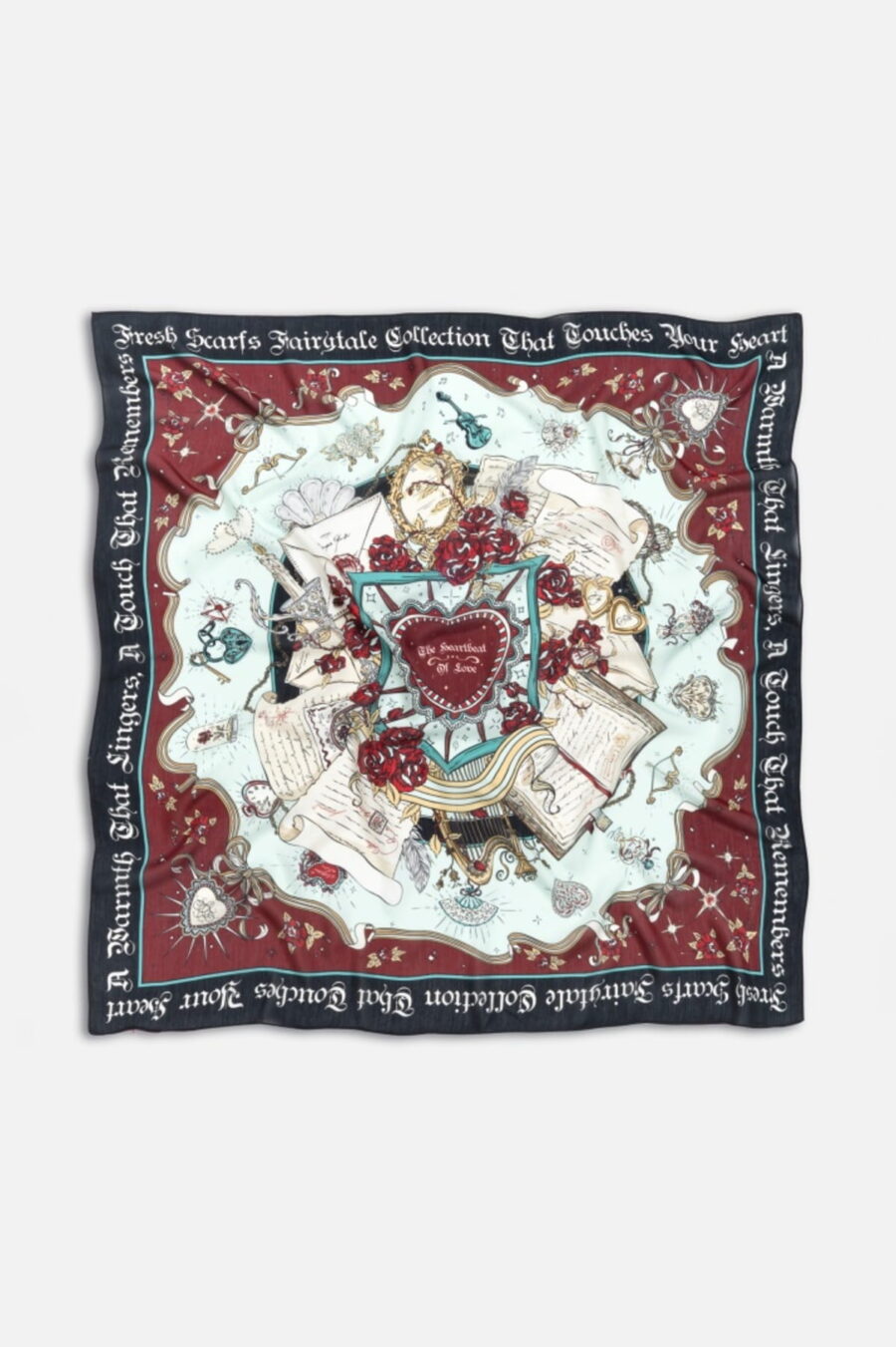 Black opium beauty and the beast floss viscose scarf