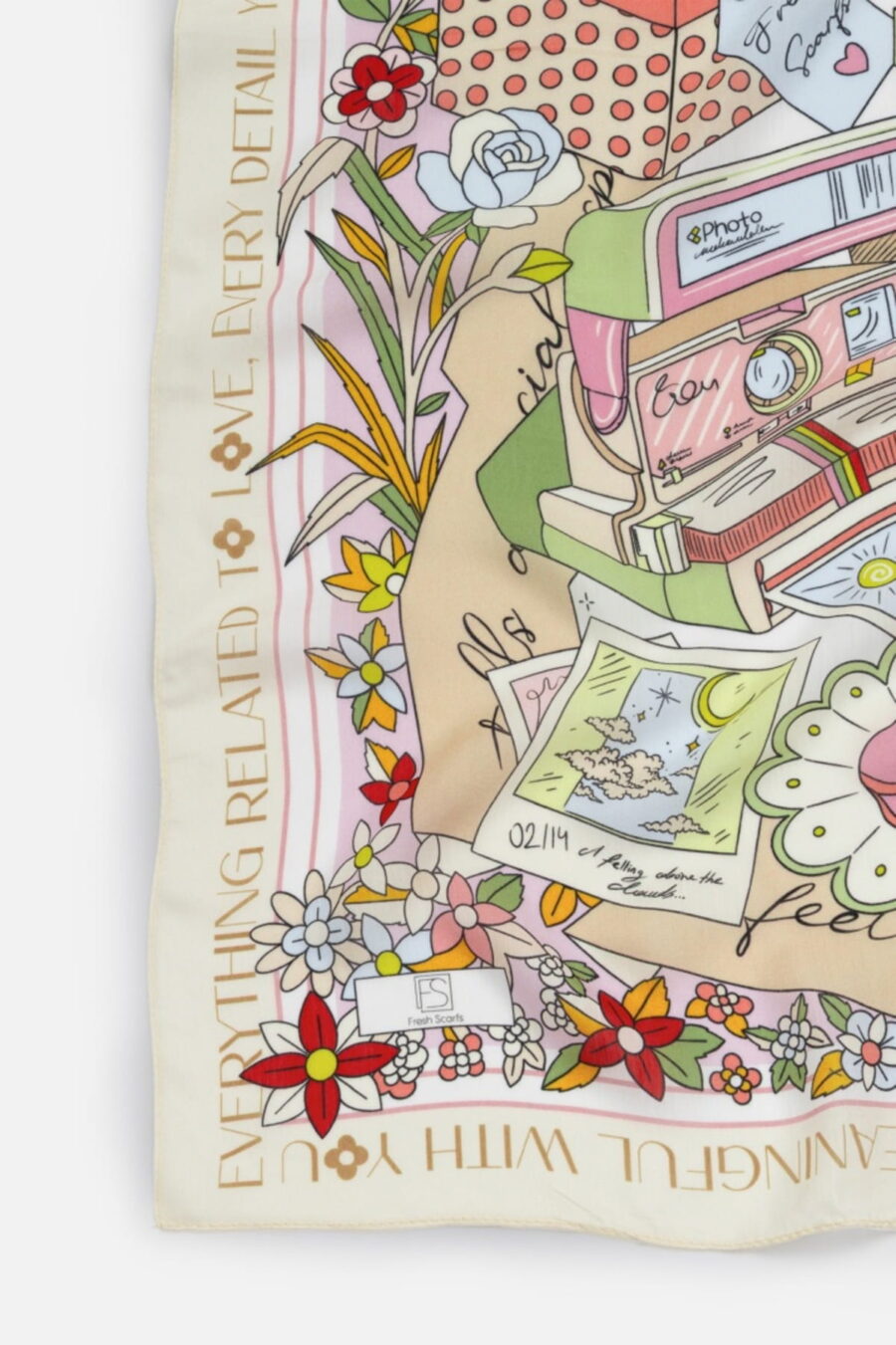 Sunshine floss viscose scarf