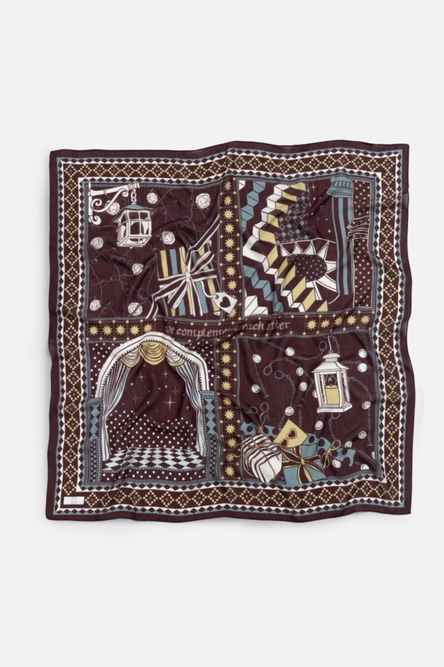 Cherry little love dream floss viscose scarf