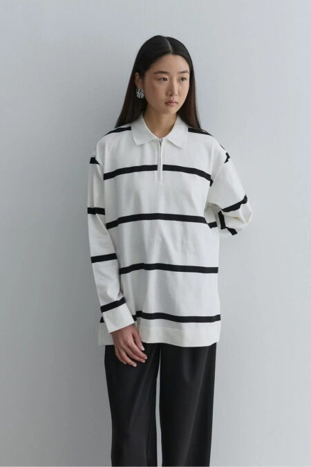 Black premium zip-up sweatshirt