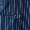 Blue metal detail striped shirt
