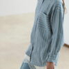 Light blue oversized striped shirt
