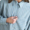 Light blue oversized striped shirt