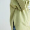 Olive oversized striped shirt